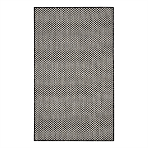 Nourison Courtyard 2' x 3' Black White Fabric Area Rug