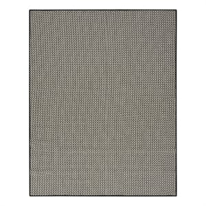 Nourison Courtyard 10' x 14' Black White Fabric Area Rug