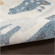 Nourison Astra Machine Washable 2' x 4' Ivory Fabric Area Rug