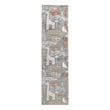 Nourison Astra Machine Washable 6' Runner Multi-Color Fabric Area Rug