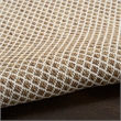 Nourison Courtyard 6' Runner Jute Ivory Fabric Area Rug