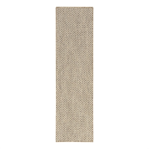 Nourison Courtyard 6' Runner Jute Ivory Fabric Area Rug