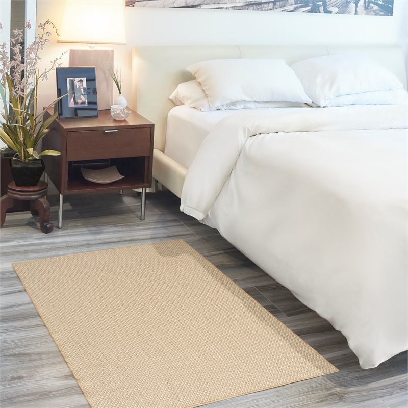 Nourison Courtyard 2' x 3' Natural Fabric Area Rug