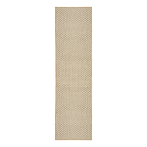 Nourison Courtyard 6' Runner Natural Fabric Area Rug