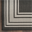Nourison Horizon 6' Runner Black Fabric Area Rug