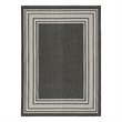 Nourison Horizon 5' x 7' Black Fabric Area Rug