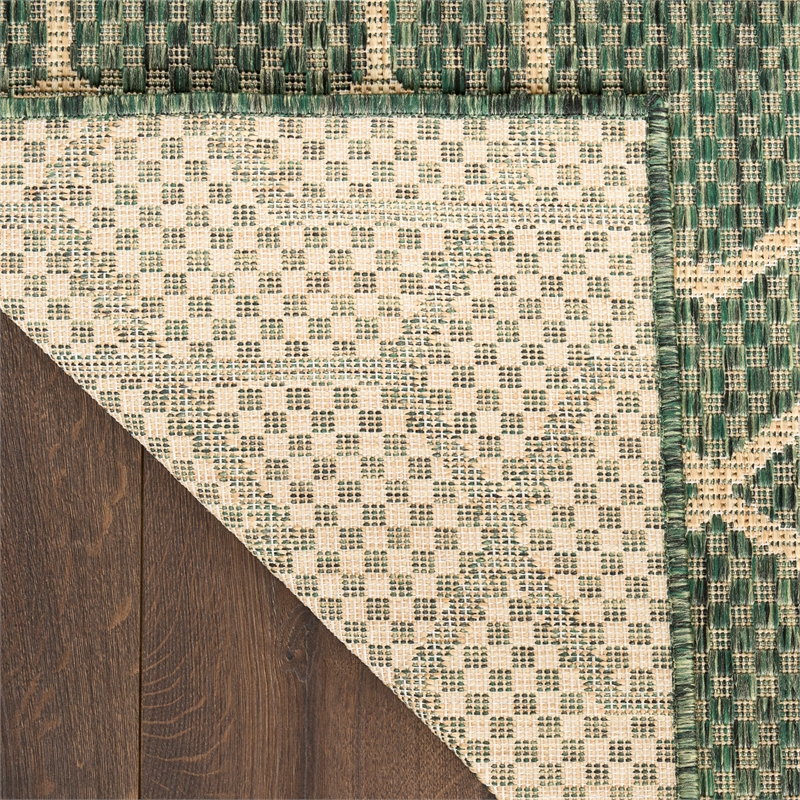 Nourison Horizon 5' x 7' Green Fabric Area Rug