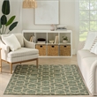 Nourison Horizon 5' x 7' Green Fabric Area Rug