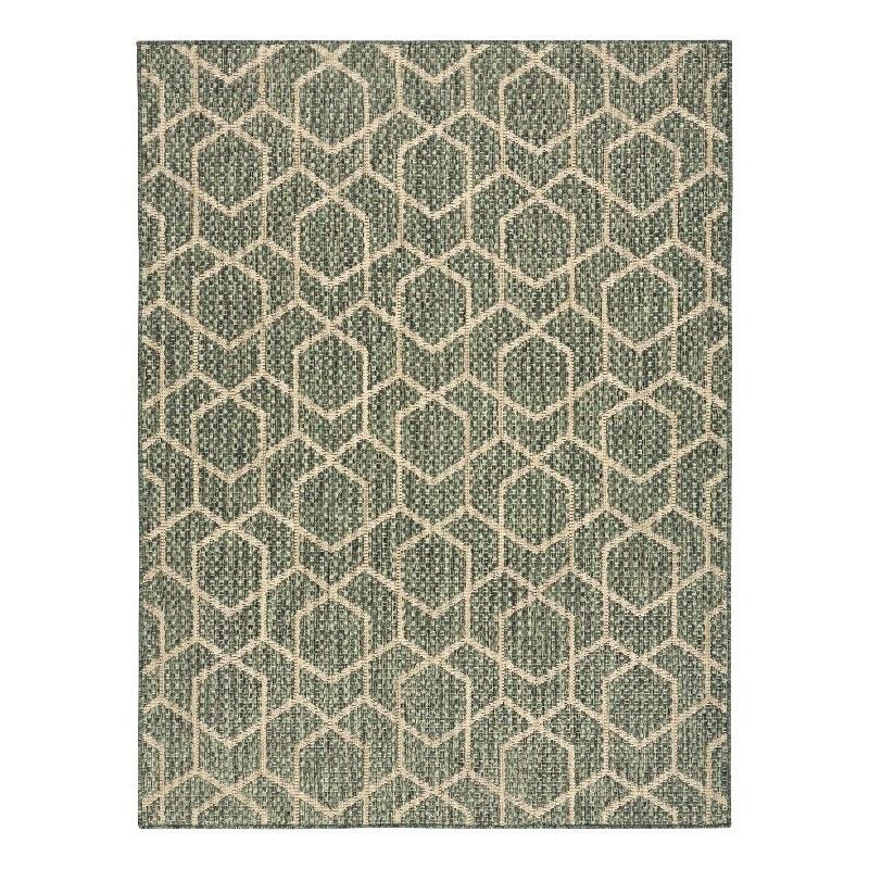 Nourison Horizon 5' x 7' Green Fabric Area Rug
