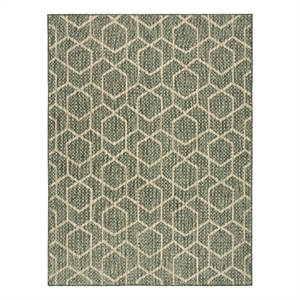 Nourison Horizon 5' x 7' Green Fabric Area Rug