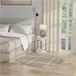 Nourison Grafix 4' x Round Olive Fabric Area Rug