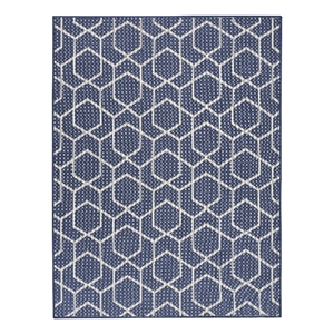 Nourison Horizon 5' x 7' Navy Fabric Area Rug