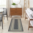 Nourison Horizon 6' Runner Charcoal Fabric Area Rug