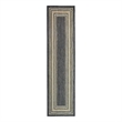 Nourison Horizon 6' Runner Charcoal Fabric Area Rug