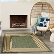 Nourison Horizon 4' x 6' Green Fabric Area Rug