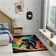 Nourison Imagination 5' x 7' Multi-Color Fabric Area Rug