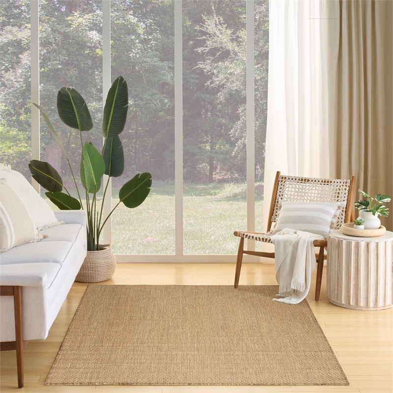 Nourison Courtyard 5' x 7' Jute Fabric Area Rug