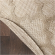 Nourison Easy Care 4' x Round Cream Fabric Area Rug