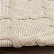 Nourison Easy Care 4' x Round Cream Fabric Area Rug
