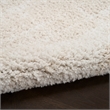Nourison Modern Shag 4' x 6' Ivory Beige Fabric Area Rug