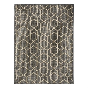 Nourison Horizon 4' x 6' Charcoal Fabric Area Rug