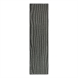 Nourison Horizon 6' Runner Black Fabric Area Rug