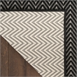 Nourison Horizon 4' x 6' Black Fabric Area Rug