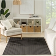 Nourison Horizon 4' x 6' Black Fabric Area Rug