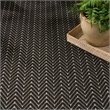 Nourison Horizon 4' x 6' Black Fabric Area Rug