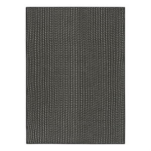 Nourison Horizon 5' x 7' Black Fabric Area Rug