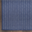 Nourison Horizon 6' Runner Navy Fabric Area Rug