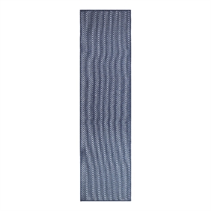 Nourison Horizon 8' Runner Navy Fabric Area Rug