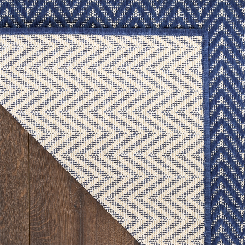 Nourison Horizon 5' x 7' Navy Fabric Area Rug