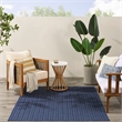 Nourison Horizon 5' x 7' Navy Fabric Area Rug