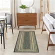 Nourison Horizon 6' Runner Green Fabric Area Rug