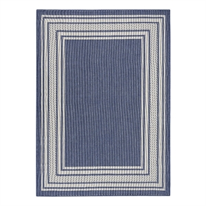 Nourison Horizon 4' x 6' Navy Fabric Area Rug