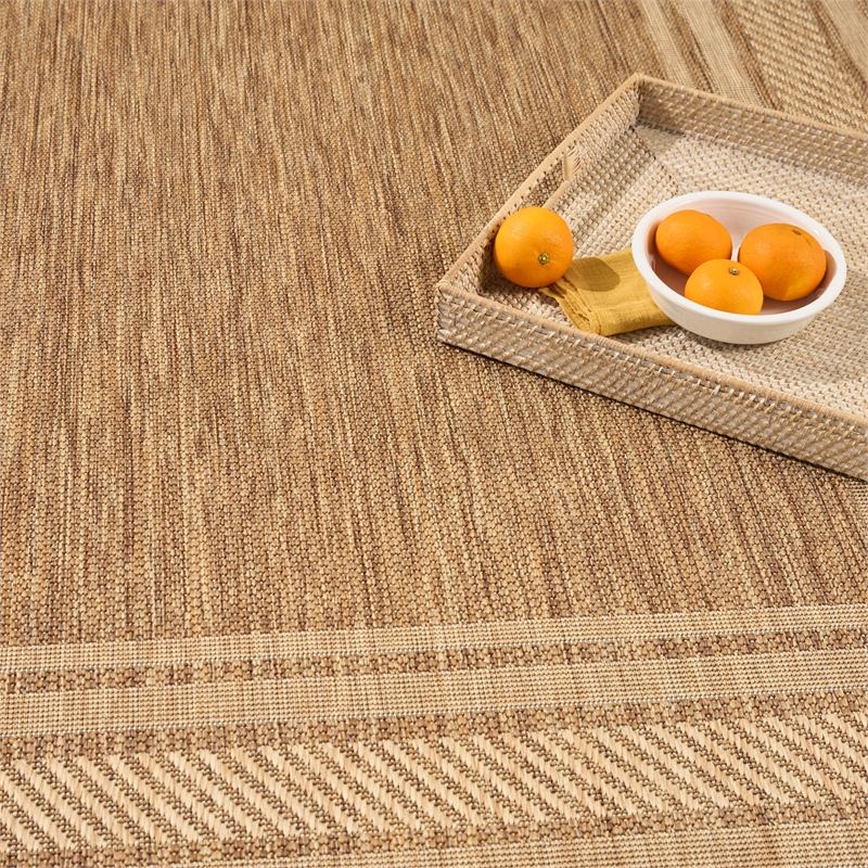 Nourison Horizon 5' x 7' Natural Fabric Area Rug