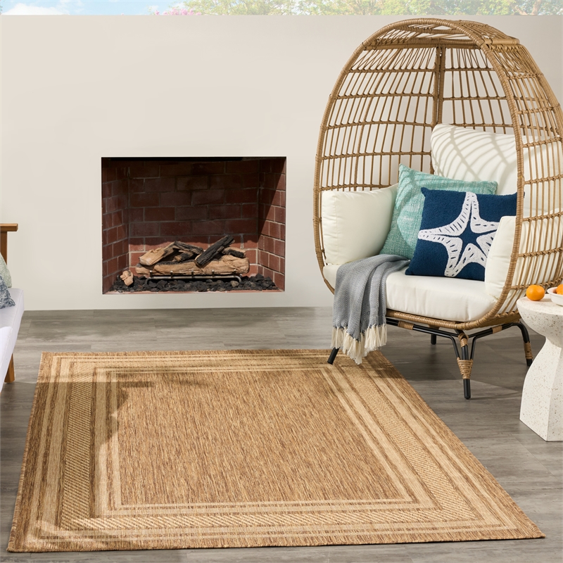 Nourison Horizon 5' x 7' Natural Fabric Area Rug
