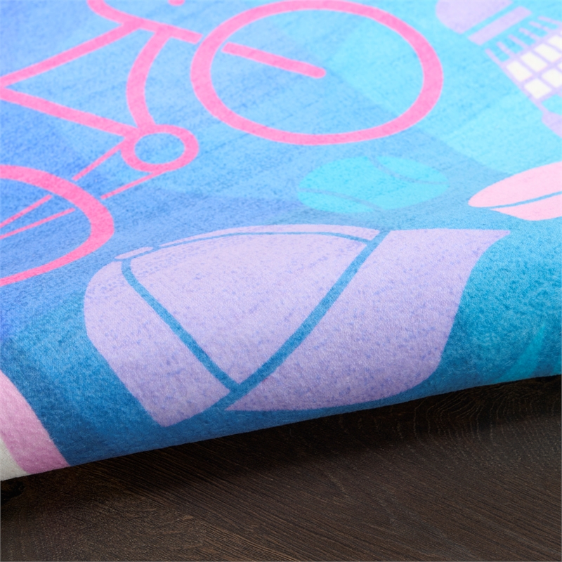 Nourison Imagination 4' x 6' Purple Fabric Area Rug