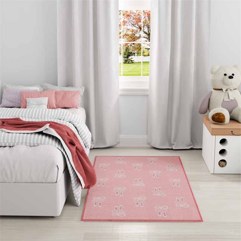 Nourison Imagination 5' x 7' Pink Fabric Area Rug
