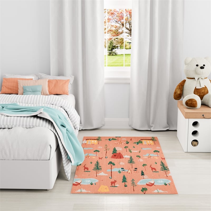 Nourison Imagination 5' x 7' Multi-Color Fabric Area Rug