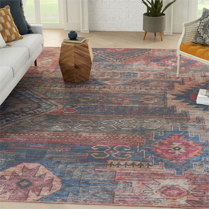 Nourison New Concept Washables 10' x 14' Multicolor Vintage Indoor Rug