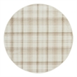 Nourison Grafix 4' x Round Ivory Beige Fabric Area Rug