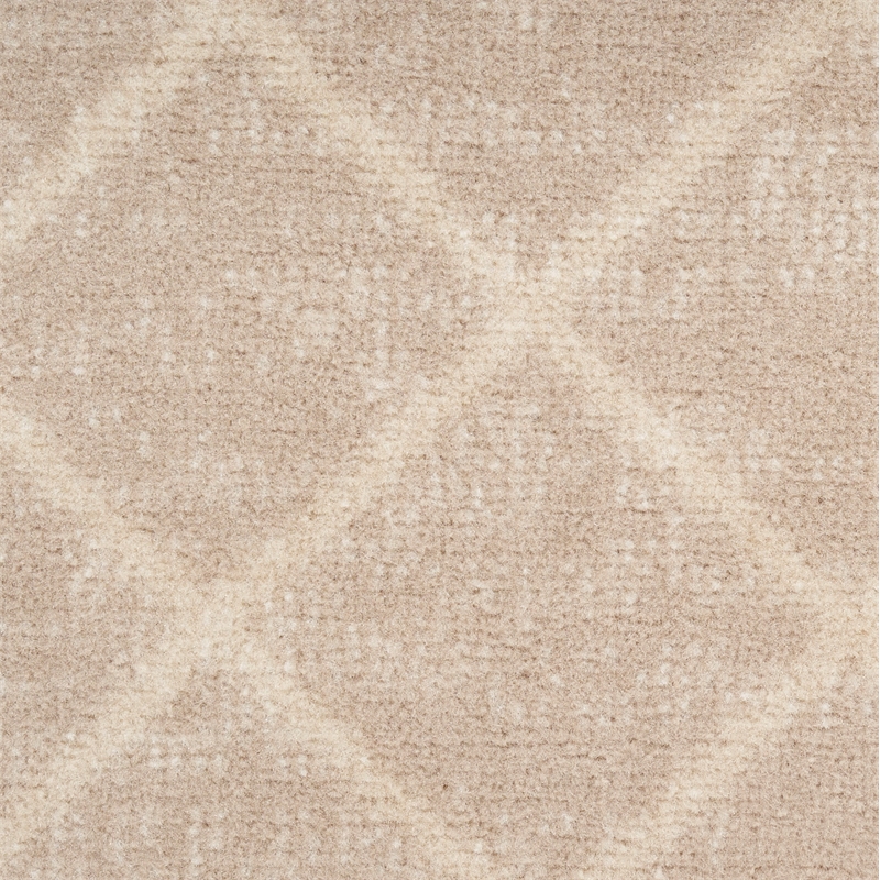 Nourison Grafix 9' x 12' Beige Fabric Area Rug