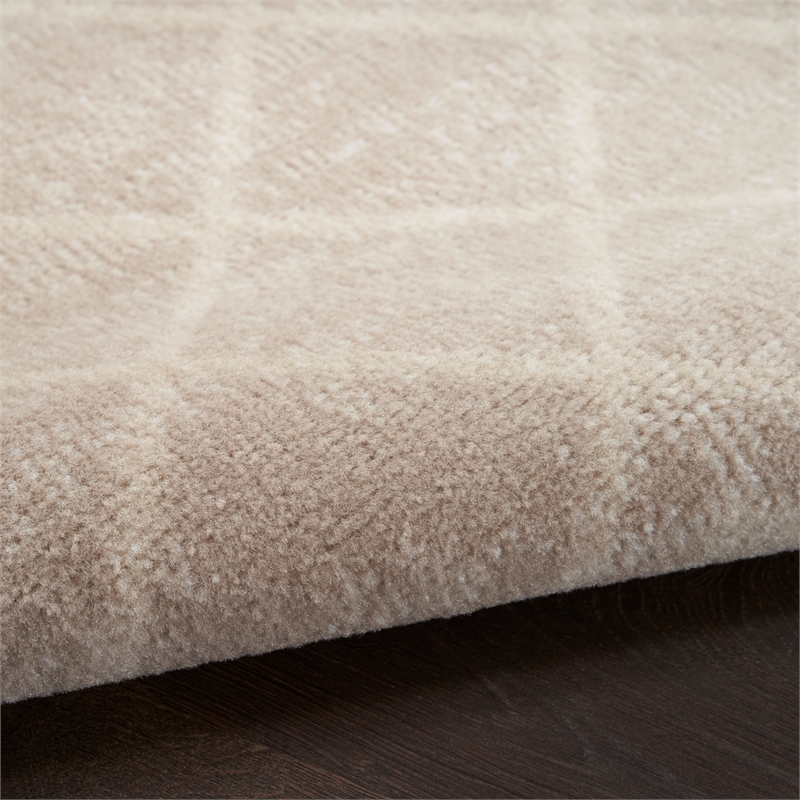 Nourison Grafix 9' x 12' Beige Fabric Area Rug