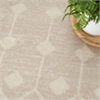 Nourison Grafix 9' x 12' Beige Fabric Area Rug