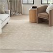 Nourison Grafix 9' x 12' Beige Fabric Area Rug
