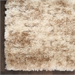 Nourison Luxurious Shag 5' x 7' Ivory Dark Beige Fabric Area Rug