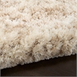 Nourison Luxurious Shag 5' x 7' Ivory Dark Beige Fabric Area Rug