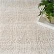 Nourison Modern Shag 5' x 7' Ivory Beige Fabric Area Rug